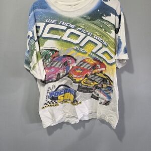 Vintage 2004 Y2K Pocono 500 Nascar AOP Mediumsome discoloration around the nec